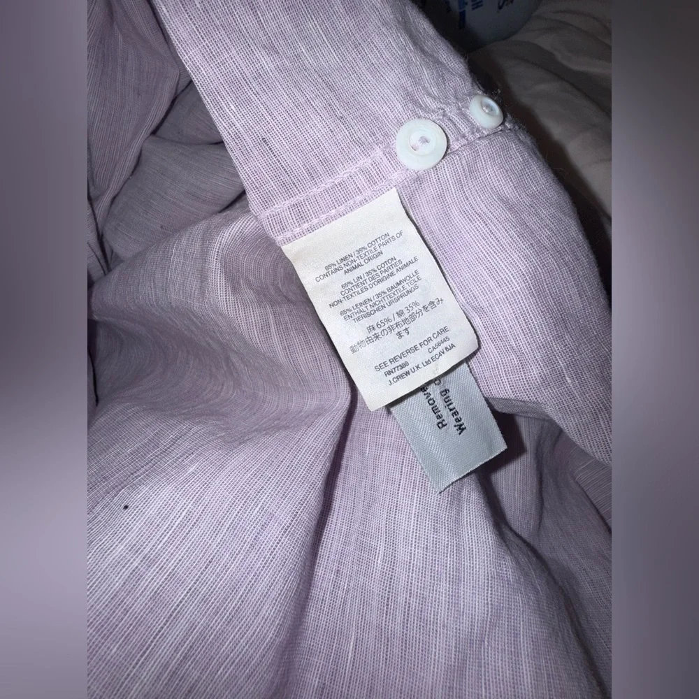 Like New Men’s J.Crew Baird McNutt Irish Linen Slim Fit Button-Down Shirt XL